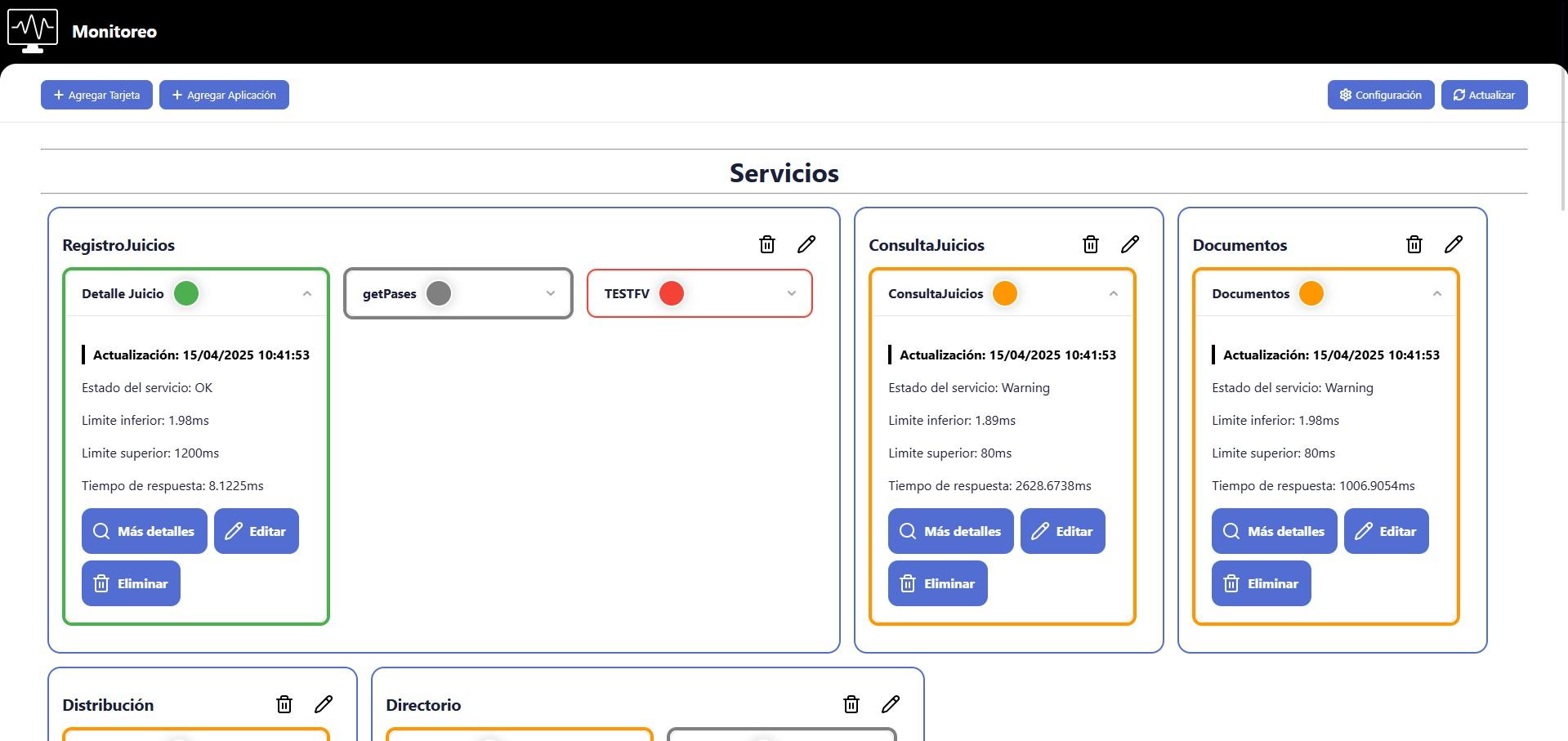 Monitoreo de Servicios y Servidores